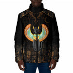 Winged Egypt Cats Padded Jacket Ancient Egypt Culture