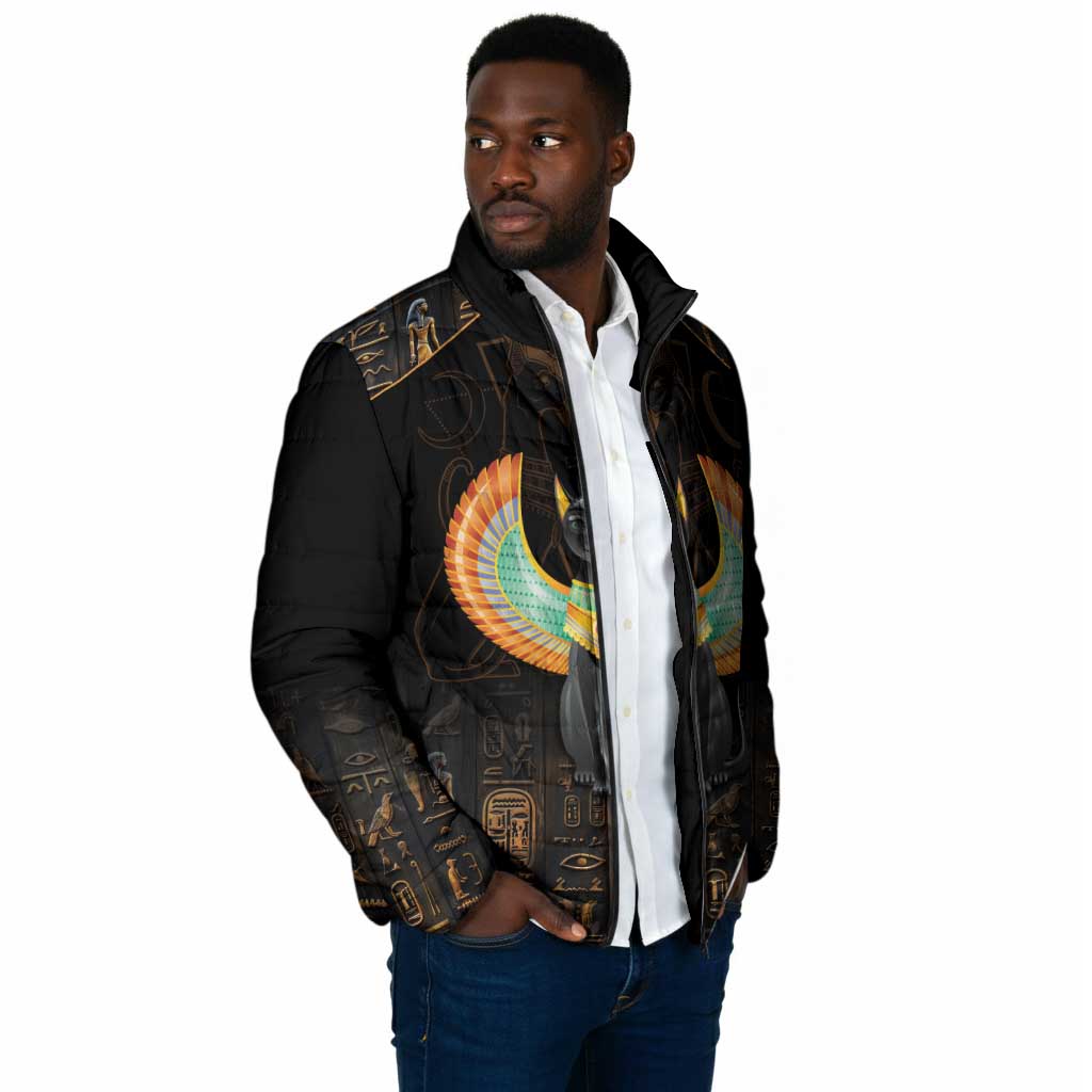 Winged Egypt Cats Padded Jacket Ancient Egypt Culture