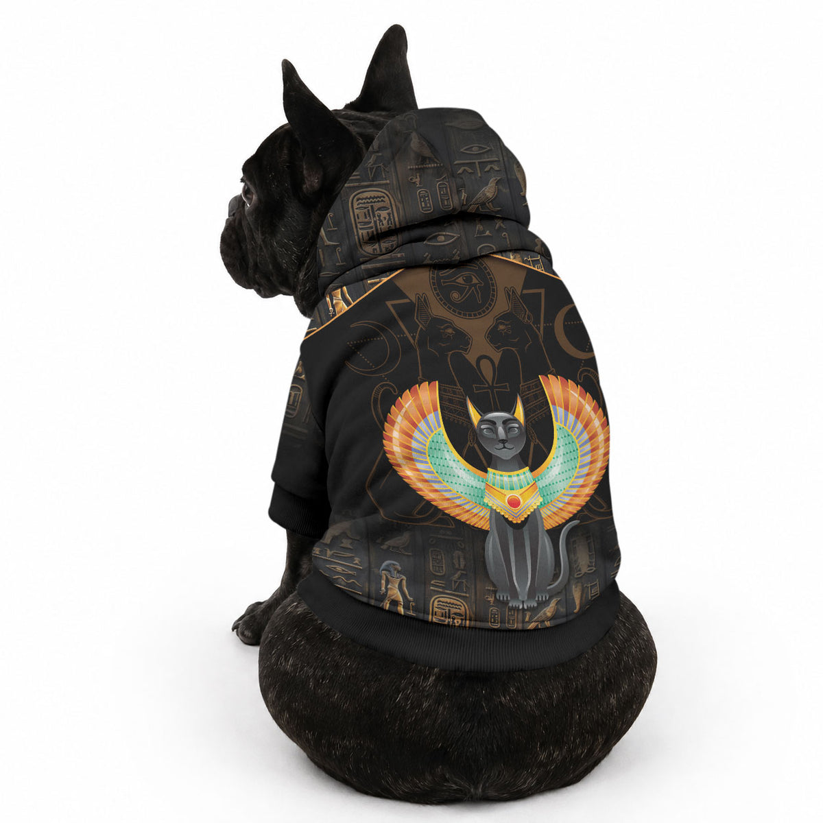 Winged Egypt Cats Pet Hoodie Ancient Egypt Culture