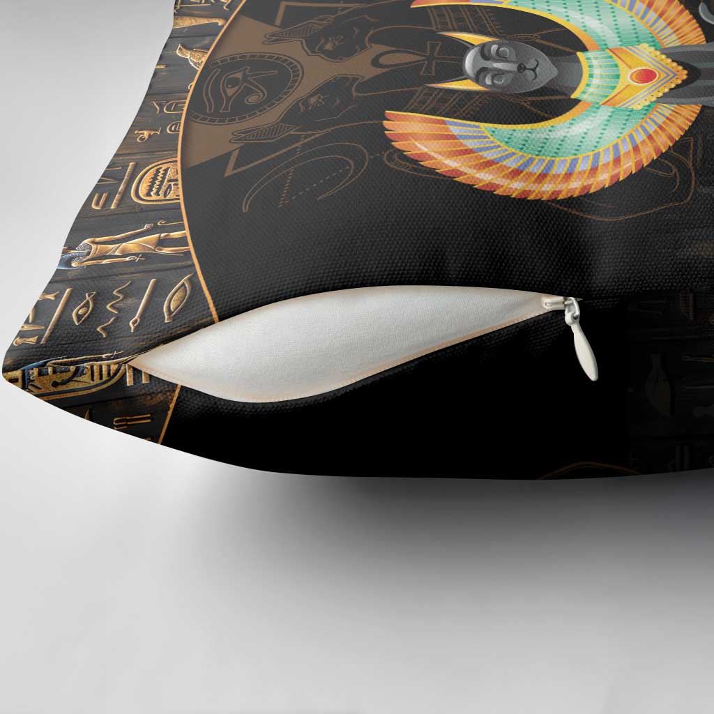 Winged Egypt Cats Pillow Cover Ancient Egypt Culture