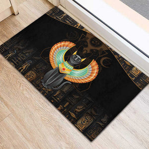 Winged Egypt Cats Rubber Doormat Ancient Egypt Culture