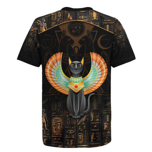 Winged Egypt Cats Rugby Jersey Ancient Egypt Culture