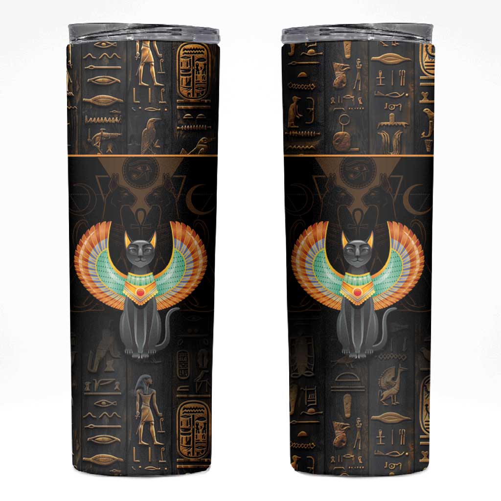 Winged Egypt Cats Skinny Tumbler Ancient Egypt Culture