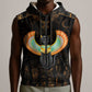 Winged Egypt Cats Sleeveless Zip Hoodie Ancient Egypt Culture - African Pride