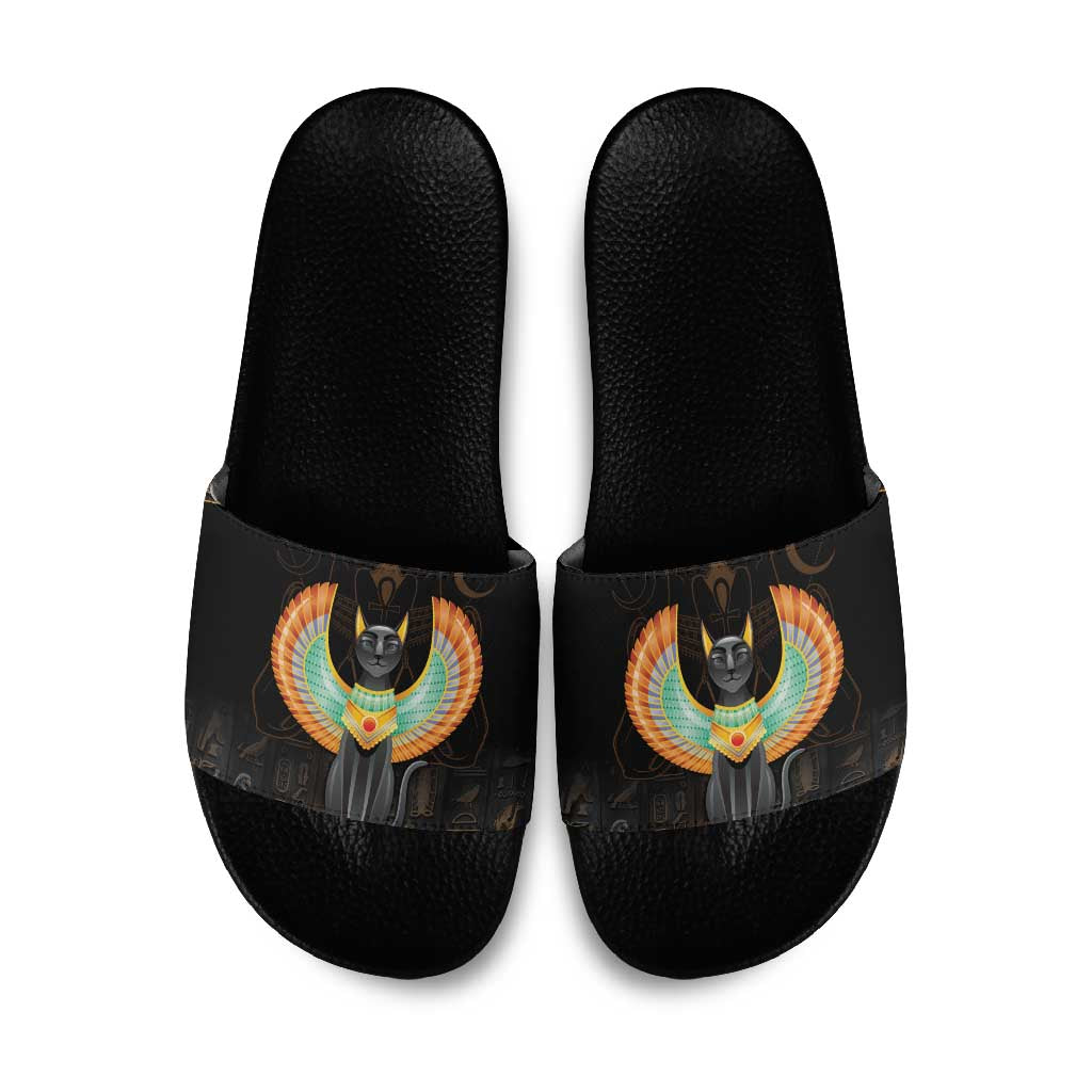 Winged Egypt Cats Slide Sandals Ancient Egypt Culture