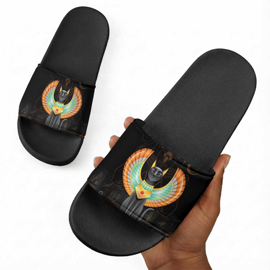 Winged Egypt Cats Slide Sandals Ancient Egypt Culture