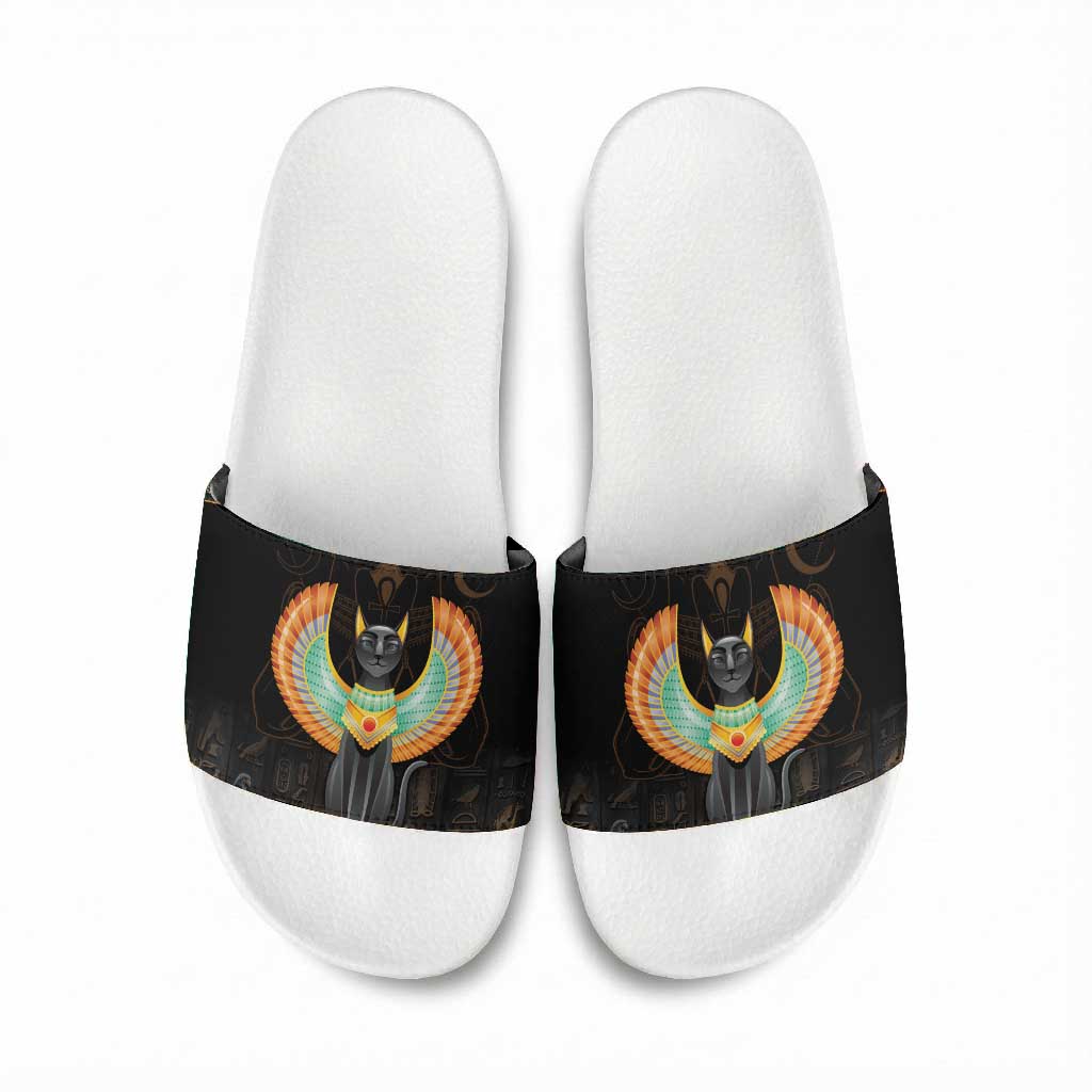 Winged Egypt Cats Slide Sandals Ancient Egypt Culture