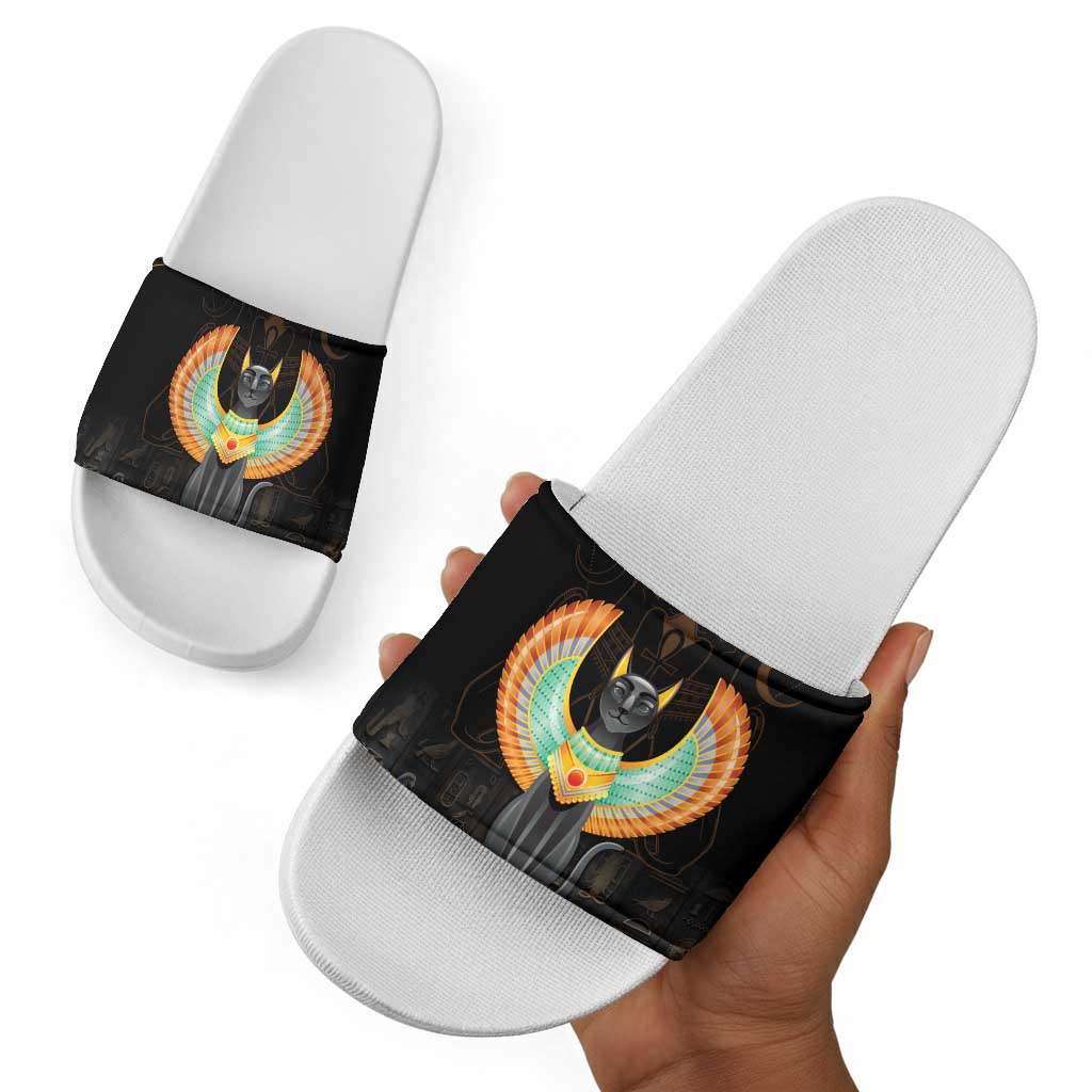 Winged Egypt Cats Slide Sandals Ancient Egypt Culture