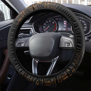 Winged Egypt Cats Steering Wheel Cover Ancient Egypt Culture