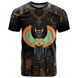 Winged Egypt Cats T shirt Ancient Egypt Culture