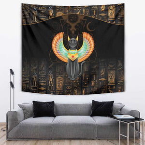 Winged Egypt Cats Tapestry Ancient Egypt Culture