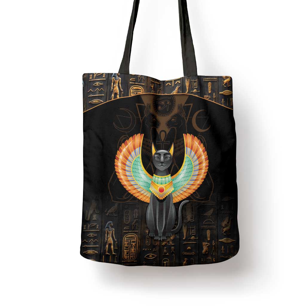 Winged Egypt Cats Tote Bag Ancient Egypt Culture