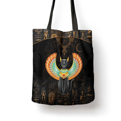 Winged Egypt Cats Tote Bag Ancient Egypt Culture