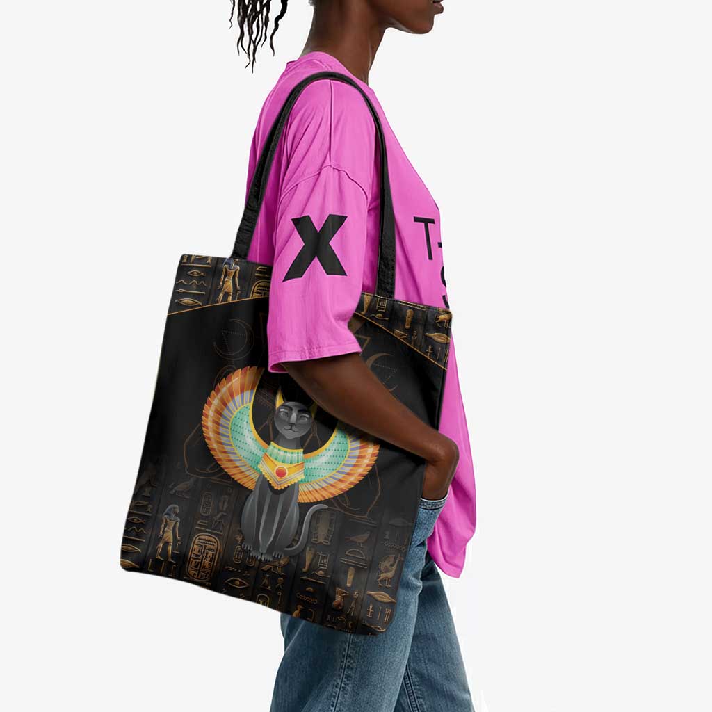 Winged Egypt Cats Tote Bag Ancient Egypt Culture