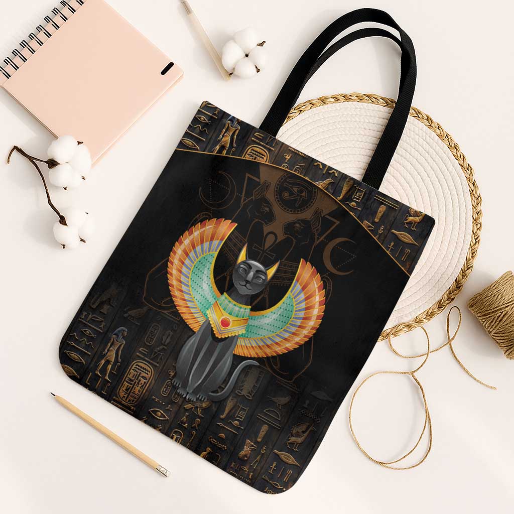 Winged Egypt Cats Tote Bag Ancient Egypt Culture