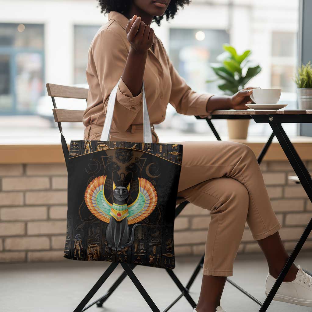 Winged Egypt Cats Tote Bag Ancient Egypt Culture