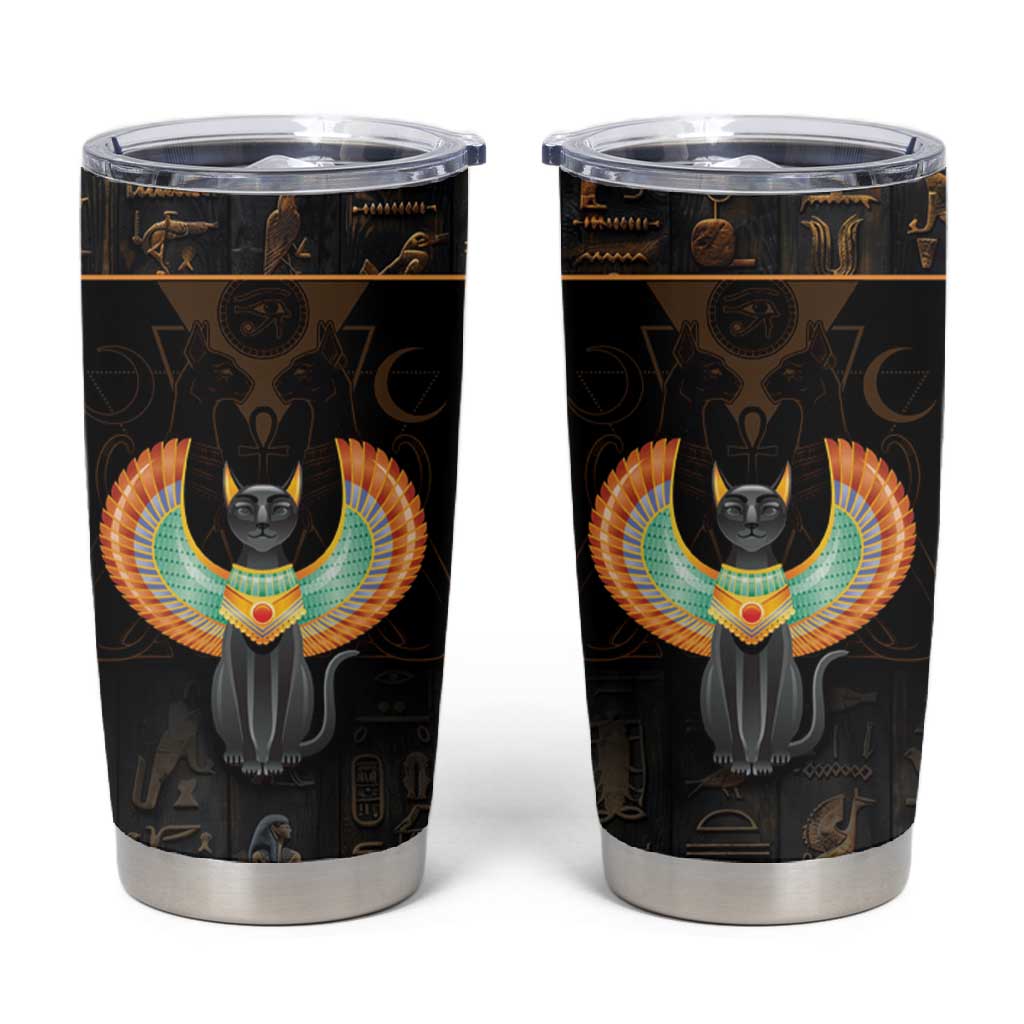 Winged Egypt Cats Tumbler Cup Ancient Egypt Culture