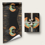 Winged Egypt Cats Wrapping Paper Ancient Egypt Culture - African Pride