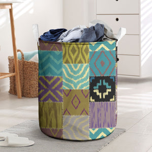 African American Quilt Inspired Laundry Basket Cultural Heritage Ethnic Quilt Pattern