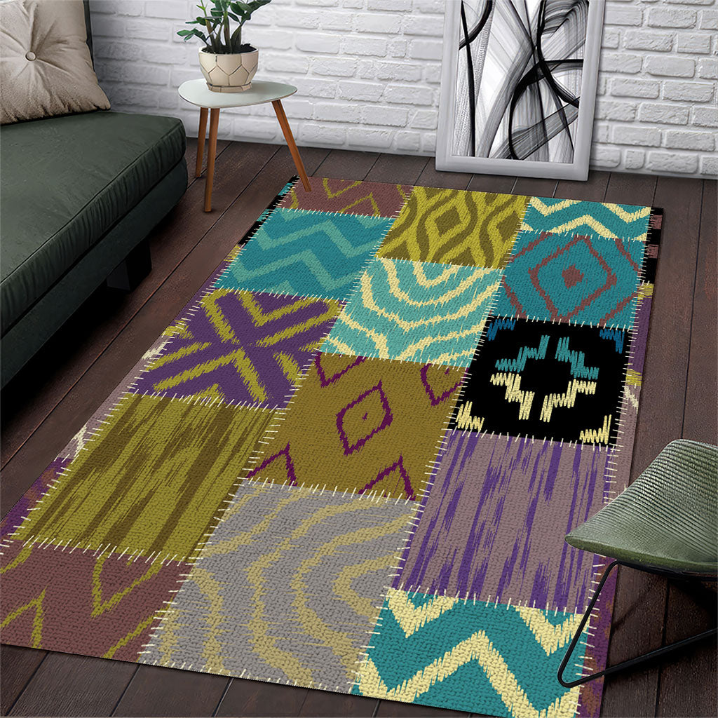 African American Quilt Inspired Area Rug Cultural Heritage Ethnic Quilt Pattern