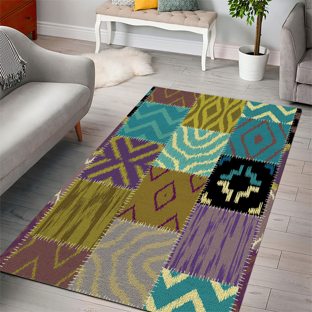 African American Quilt Inspired Area Rug Cultural Heritage Ethnic Quilt Pattern
