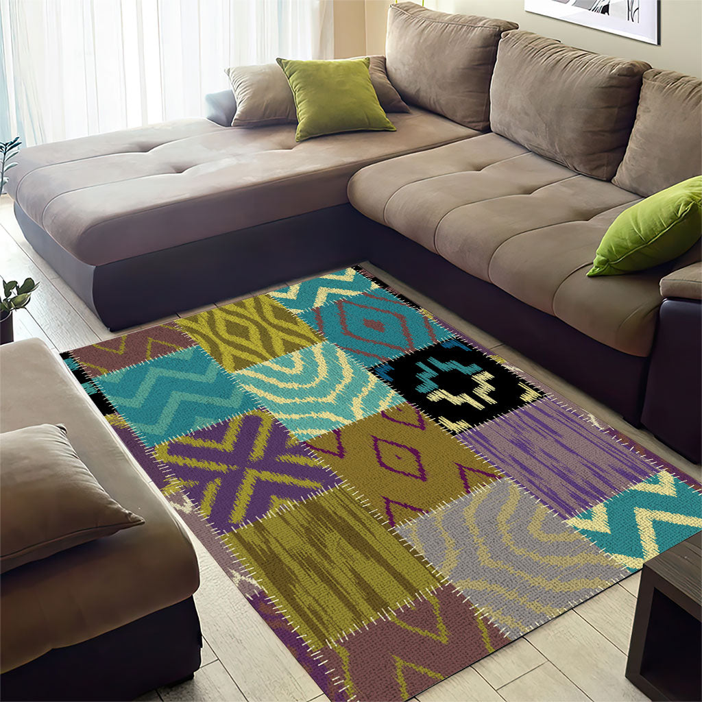 African American Quilt Inspired Area Rug Cultural Heritage Ethnic Quilt Pattern