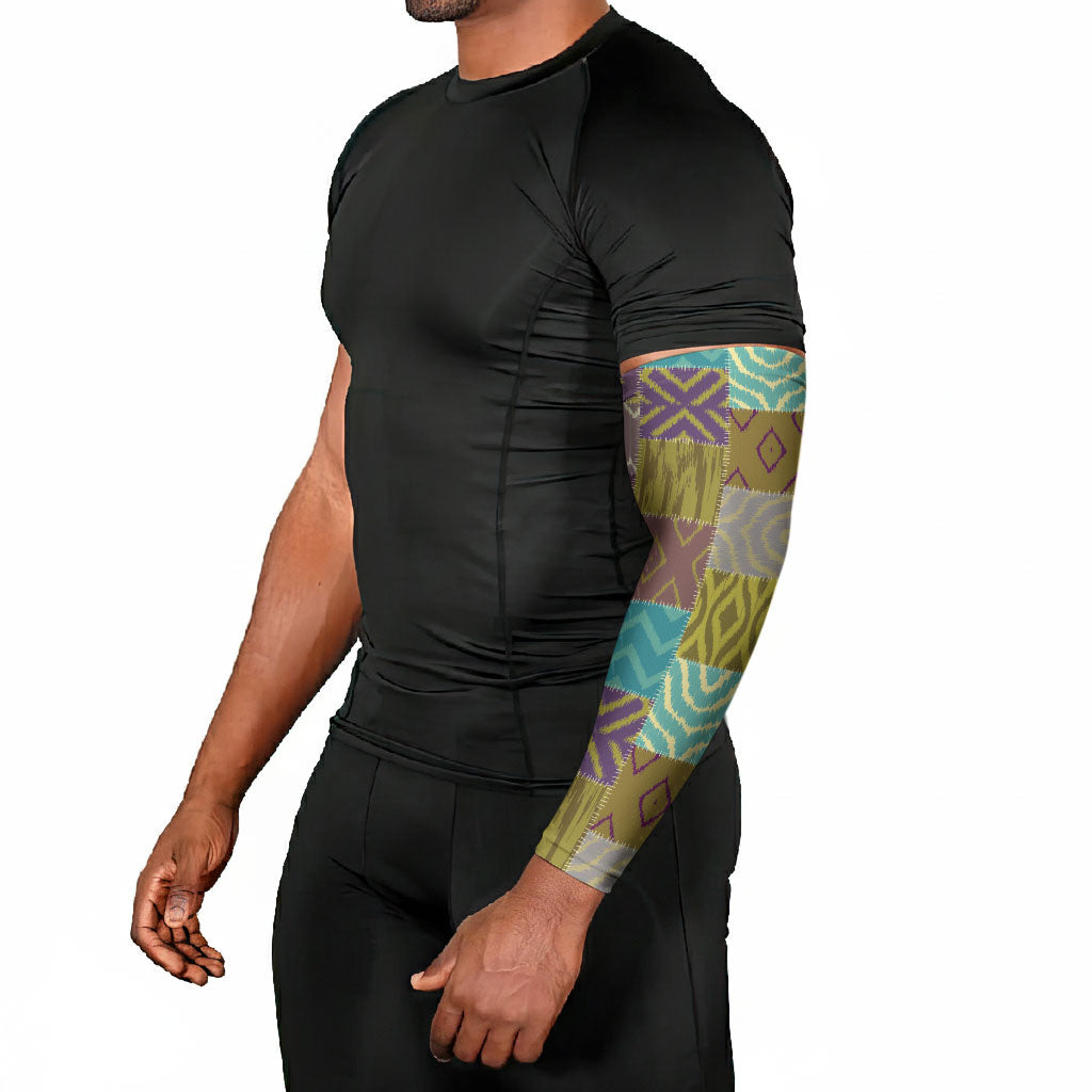 African American Quilt Inspired Arm Sleeves Cultural Heritage Ethnic Quilt Pattern