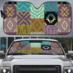 African American Quilt Inspired Auto Sun Shade Cultural Heritage Ethnic Quilt Pattern