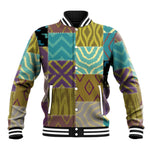 African American Quilt Inspired Baseball Jacket Cultural Heritage Ethnic Quilt Pattern