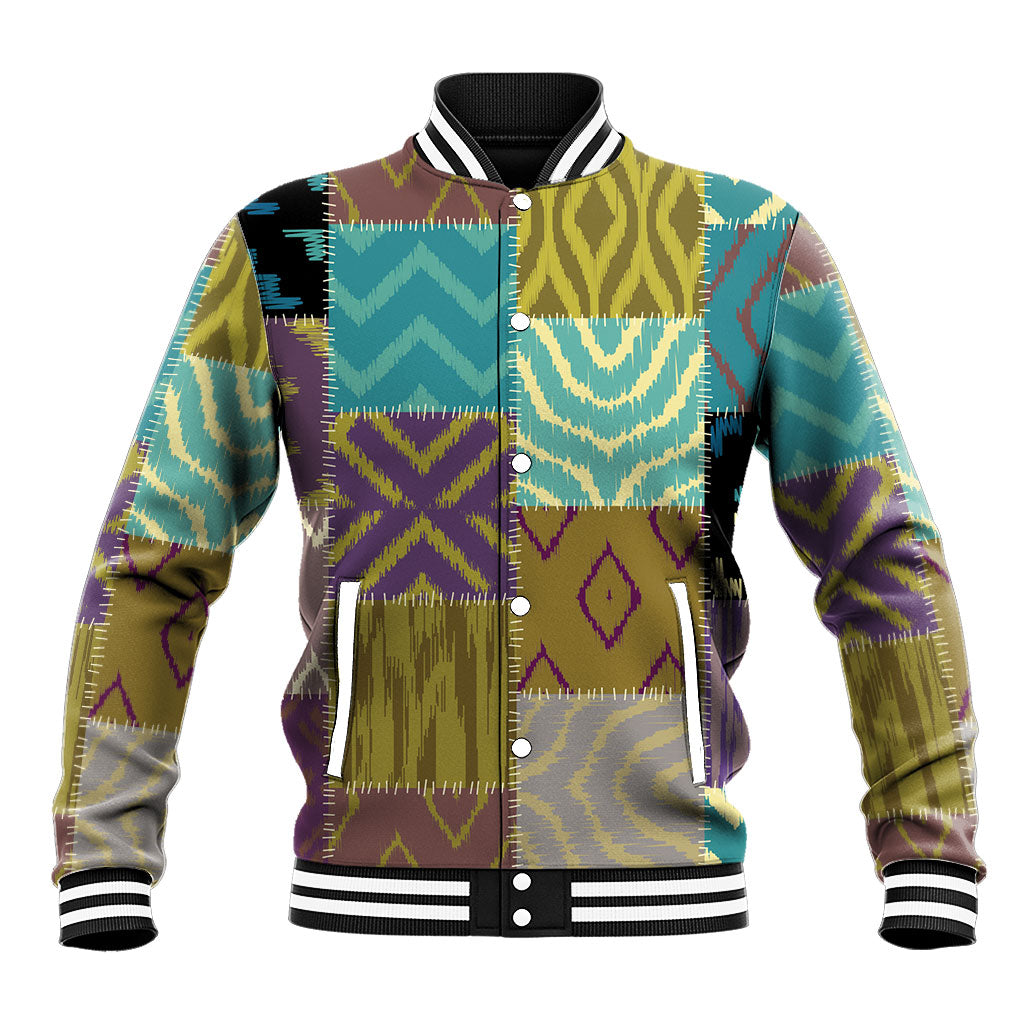 African American Quilt Inspired Baseball Jacket Cultural Heritage Ethnic Quilt Pattern