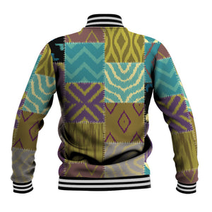 African American Quilt Inspired Baseball Jacket Cultural Heritage Ethnic Quilt Pattern
