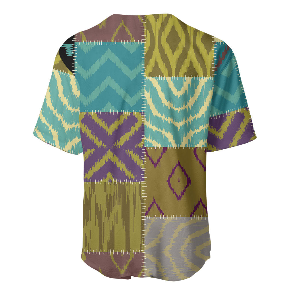 African American Quilt Inspired Baseball Jersey Cultural Heritage Ethnic Quilt Pattern