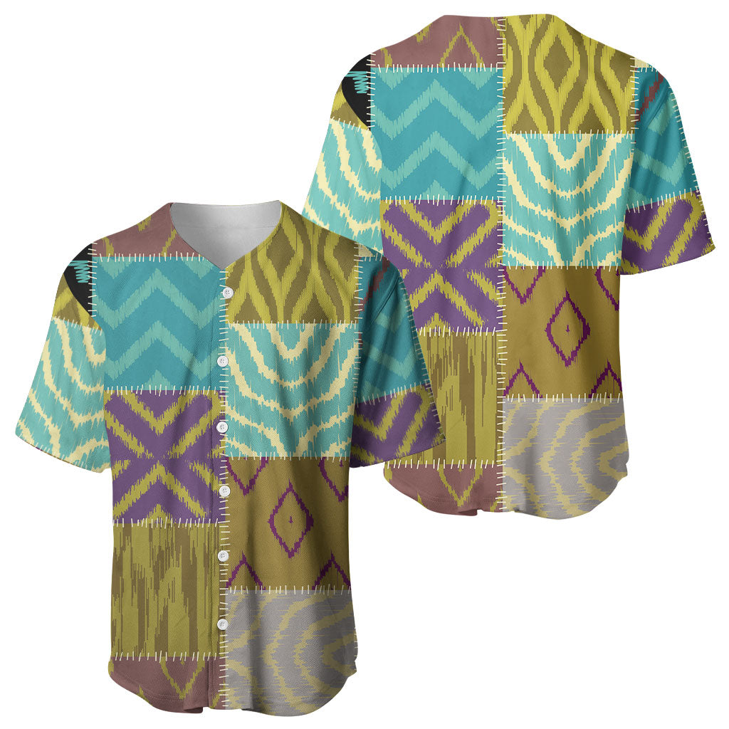 African American Quilt Inspired Baseball Jersey Cultural Heritage Ethnic Quilt Pattern