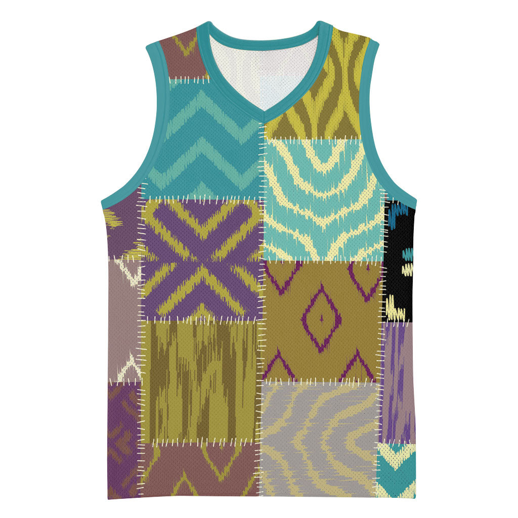 African American Quilt Inspired Basketball Jersey Cultural Heritage Ethnic Quilt Pattern