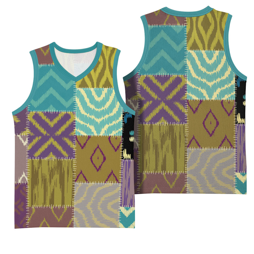 African American Quilt Inspired Basketball Jersey Cultural Heritage Ethnic Quilt Pattern