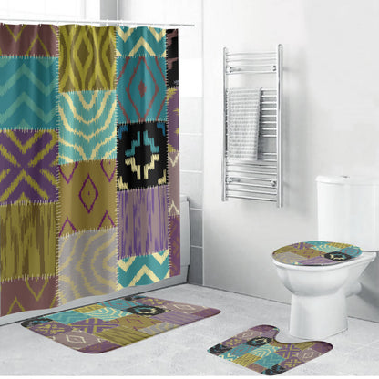 African American Quilt Inspired Bathroom Set Cultural Heritage Ethnic Quilt Pattern
