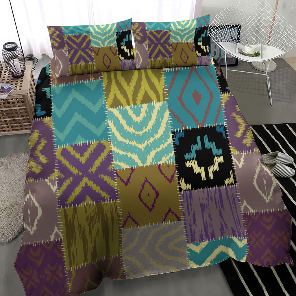 African American Quilt Inspired Bedding Set Cultural Heritage Ethnic Quilt Pattern