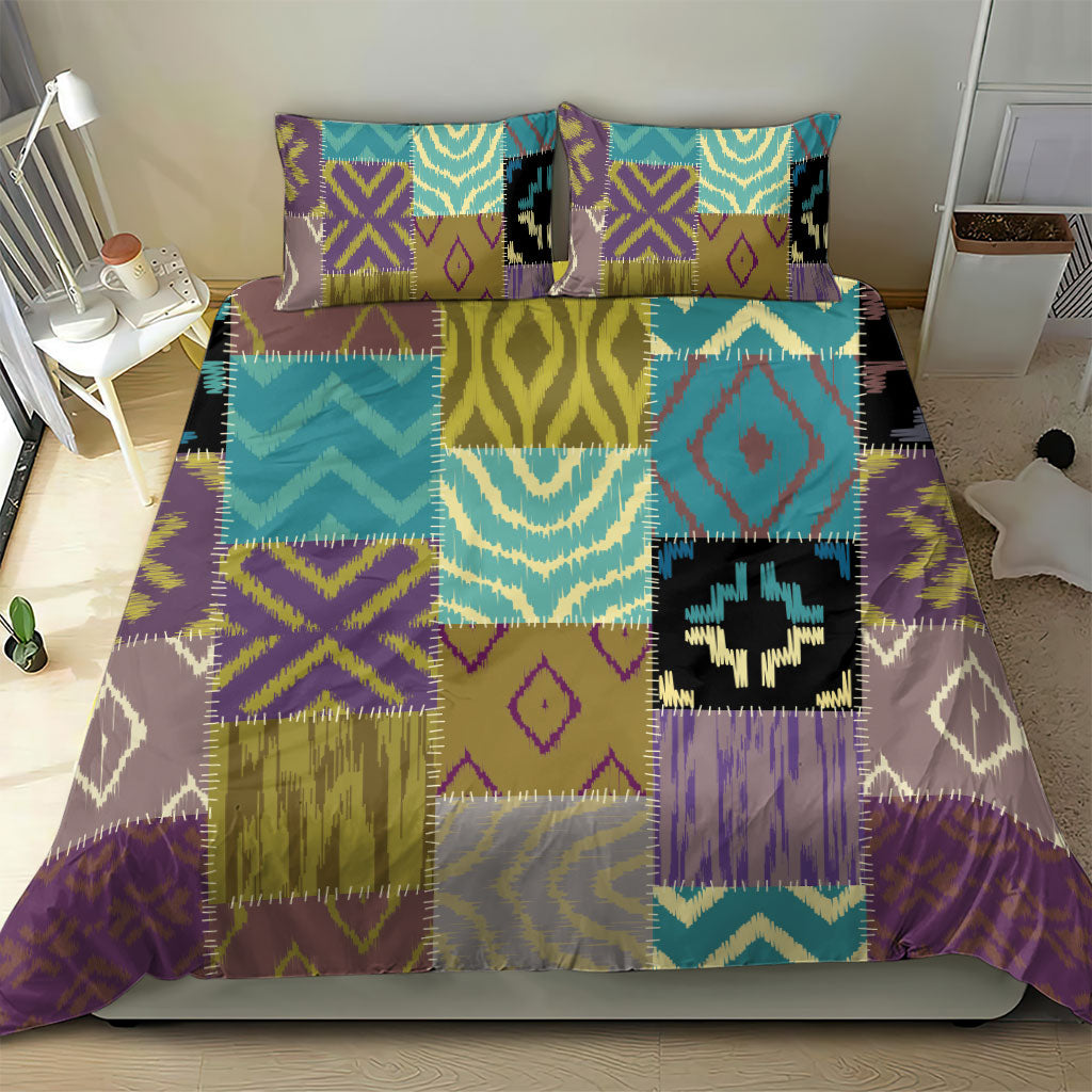 African American Quilt Inspired Bedding Set Cultural Heritage Ethnic Quilt Pattern