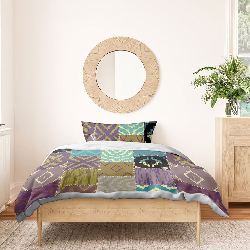 African American Quilt Inspired Bedding Set Cultural Heritage Ethnic Quilt Pattern
