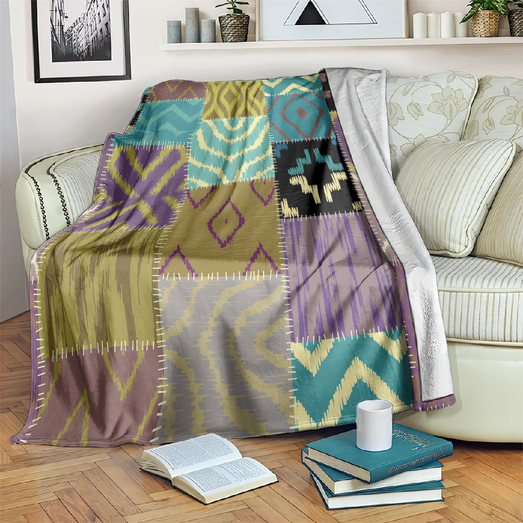 African American Quilt Inspired Blanket Cultural Heritage Ethnic Quilt Pattern