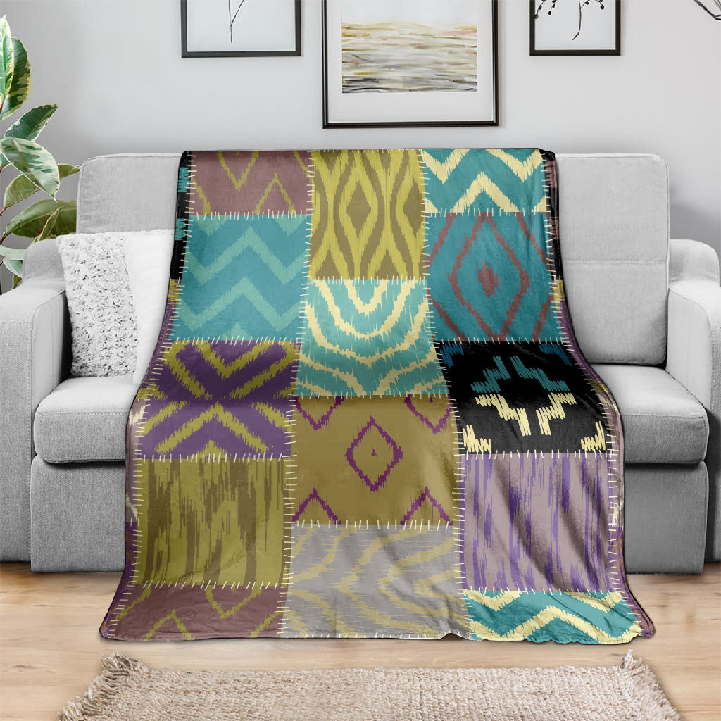 African American Quilt Inspired Blanket Cultural Heritage Ethnic Quilt Pattern