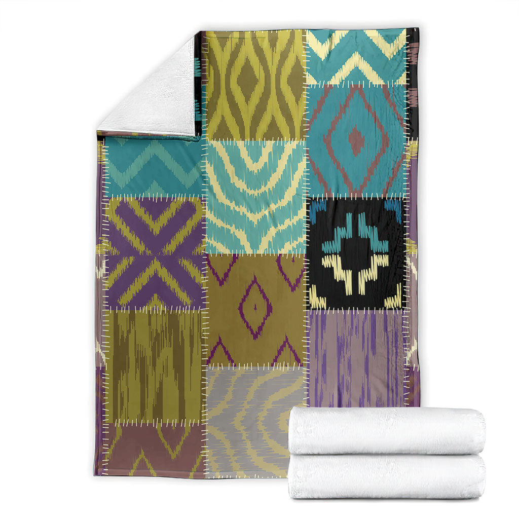 African American Quilt Inspired Blanket Cultural Heritage Ethnic Quilt Pattern