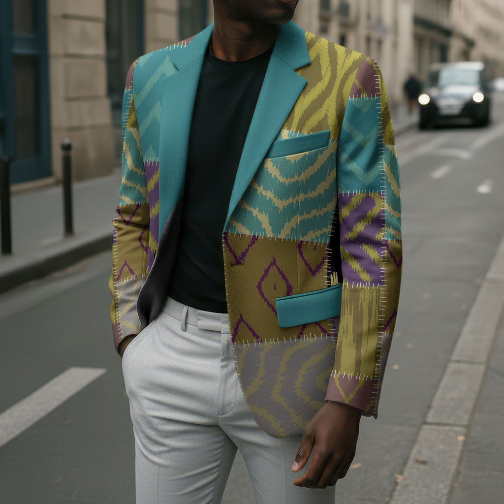 African American Quilt Inspired Blazer Cultural Heritage Ethnic Quilt Pattern