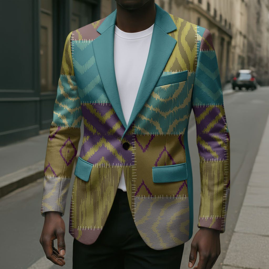 African American Quilt Inspired Blazer Cultural Heritage Ethnic Quilt Pattern