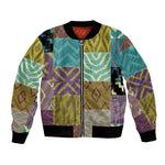African American Quilt Inspired Bomber Jacket Cultural Heritage Ethnic Quilt Pattern