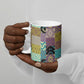African American Quilt Inspired Ceramic Mug Cultural Heritage Ethnic Quilt Pattern