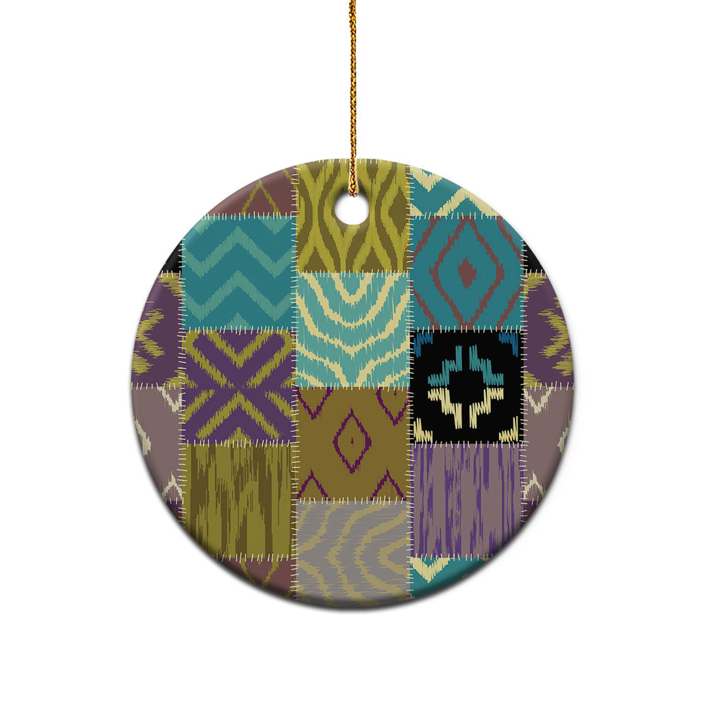 African American Quilt Inspired Ceramic Ornament Cultural Heritage Ethnic Quilt Pattern