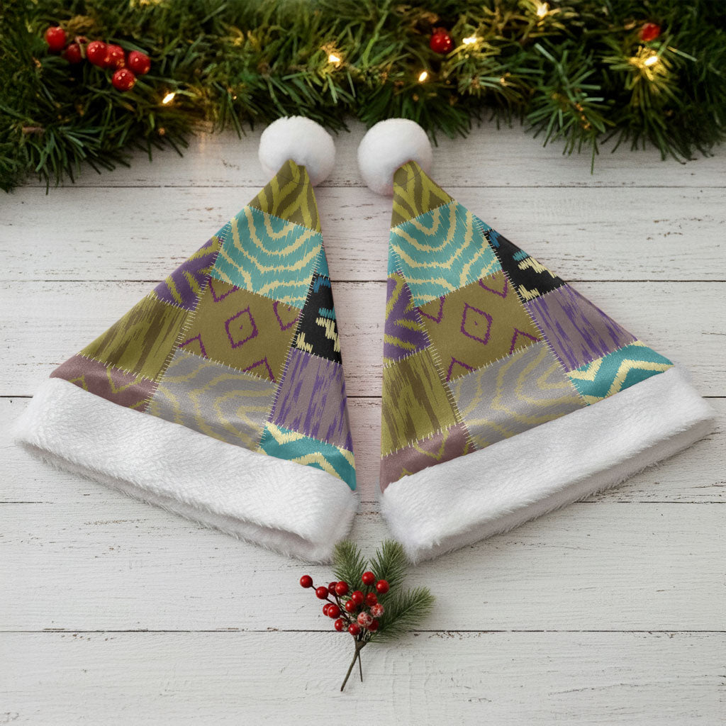 African American Quilt Inspired Christmas Santa Hat Cultural Heritage Ethnic Quilt Pattern