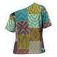 African American Quilt Inspired Cross Shoulder Shirt Cultural Heritage Ethnic Quilt Pattern