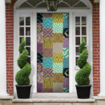 African American Quilt Inspired Door Cover Cultural Heritage Ethnic Quilt Pattern